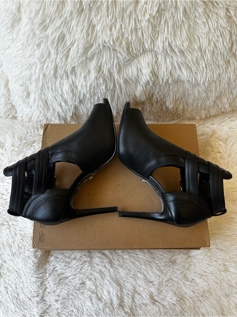 Michael Kors Blaze Women’s Black Peep-Toe High Heel Booties Size: 9 - Picture 8 of 9
